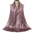 Solid Color Pearl Satin Scarf Fashion Soft Hijab (MH034) - SJB-DIAMOND ELITES
