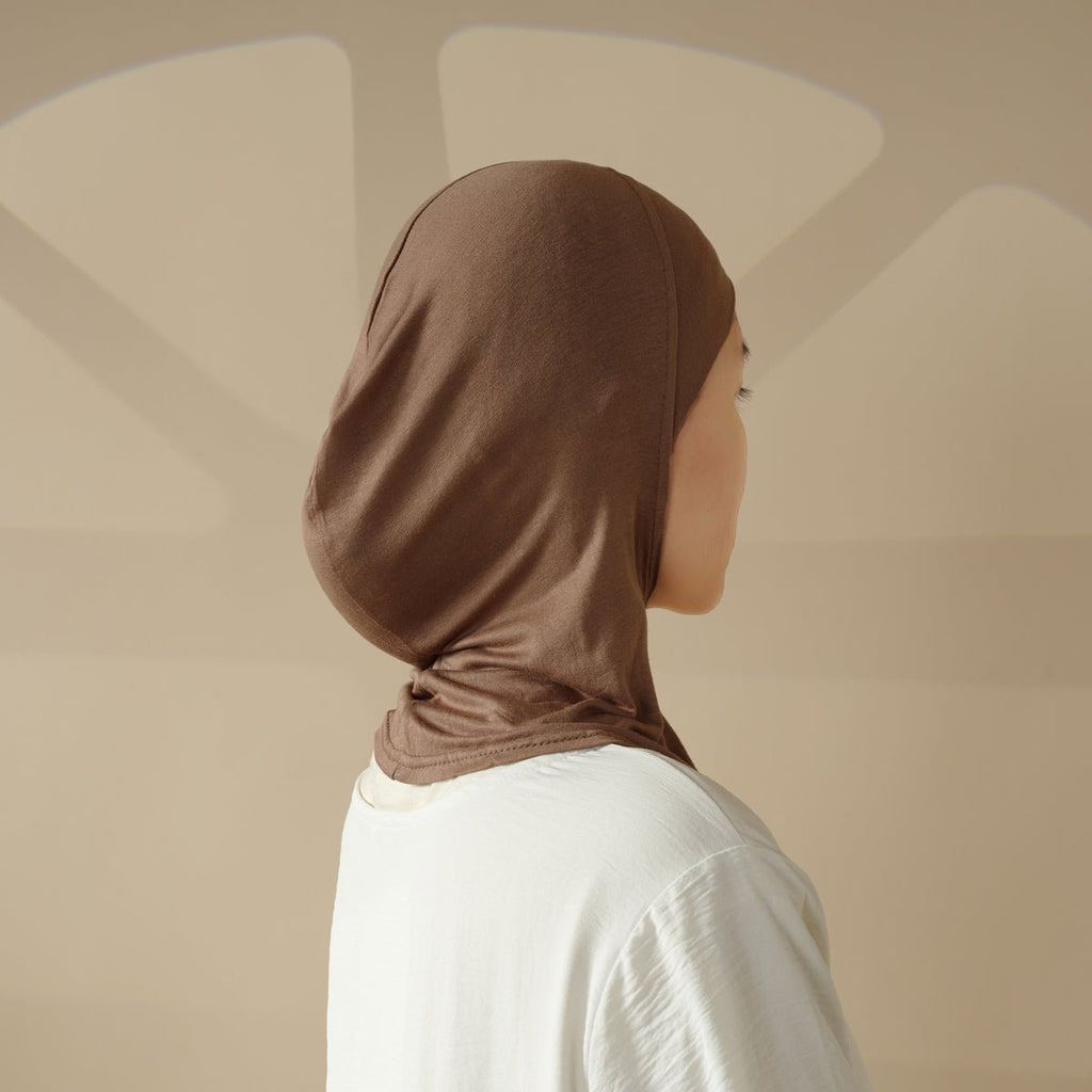 Solid Color Chiffon Hijab  With Neck Base Hat 2pcs Set (MH036) - SJB-DIAMOND ELITES