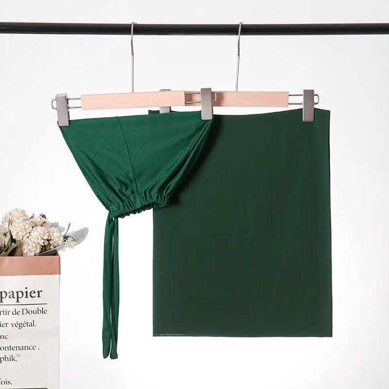 Chiffon Hijab with Cord Base Cap 2pcs Set (MH037) - SJB-DIAMOND ELITES