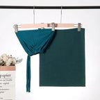 Chiffon Hijab with Cord Base Cap 2pcs Set (MH037) - SJB-DIAMOND ELITES
