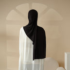 Solid Color Hijab With Basic Headscarf Cap (MH038) - SJB-DIAMOND ELITES