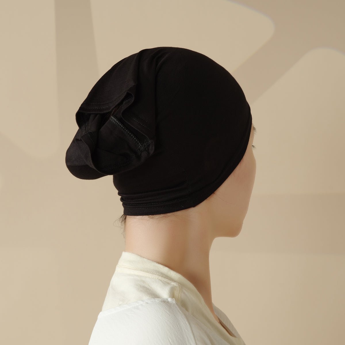 Solid Color Hijab With Basic Headscarf Cap (MH038) - SJB-DIAMOND ELITES