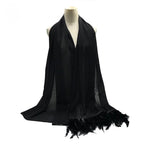 Chiffon Scarves Feather Scarf Hijab (MH039) - SJB-DIAMOND ELITES