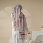 Chiffon Keffiyeh Hijab (MH045) - SJB-DIAMOND ELITES