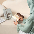Crepe Satin Hijab Gift Set Box (MH046) - SJB-DIAMOND ELITES