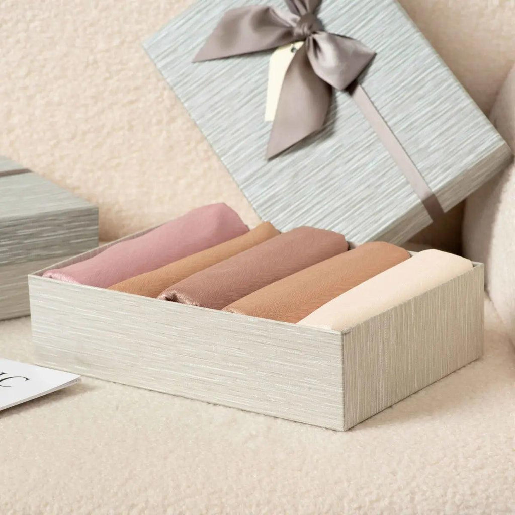 Twill Crinkle Hijab Gift Set Box (MH047) - SJB-DIAMOND ELITES