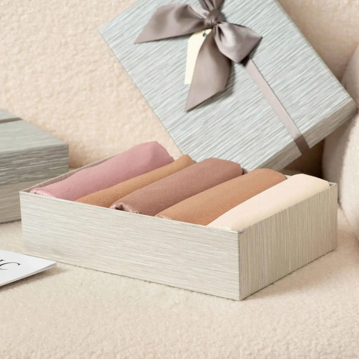 Twill Crinkle Hijab Gift Set Box (MH047) - SJB-DIAMOND ELITES