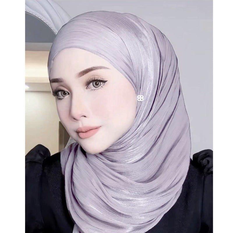 Solid Color Thin Plain Satin Long Hijab (MH051) - SJB-DIAMOND ELITES