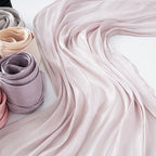 Solid Color Thin Plain Satin Long Hijab (MH051) - SJB-DIAMOND ELITES
