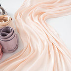 Solid Color Thin Plain Satin Long Hijab (MH051) - SJB-DIAMOND ELITES