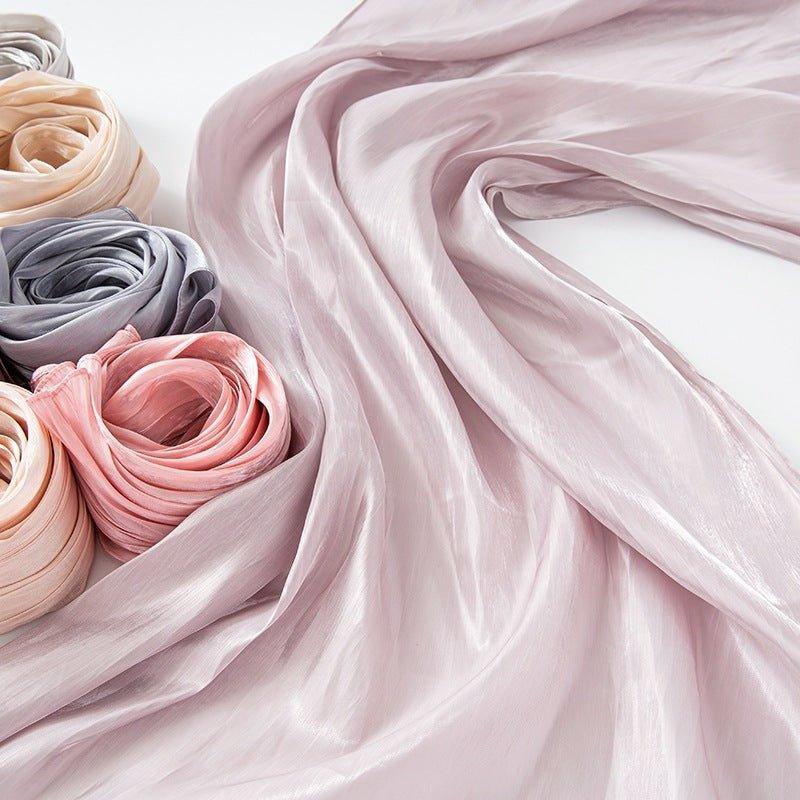 Solid Color Thin Plain Satin Long Hijab (MH051) - SJB-DIAMOND ELITES