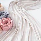 Solid Color Thin Plain Satin Long Hijab (MH051) - SJB-DIAMOND ELITES