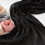 Solid Color Thin Plain Satin Long Hijab (MH051) - SJB-DIAMOND ELITES