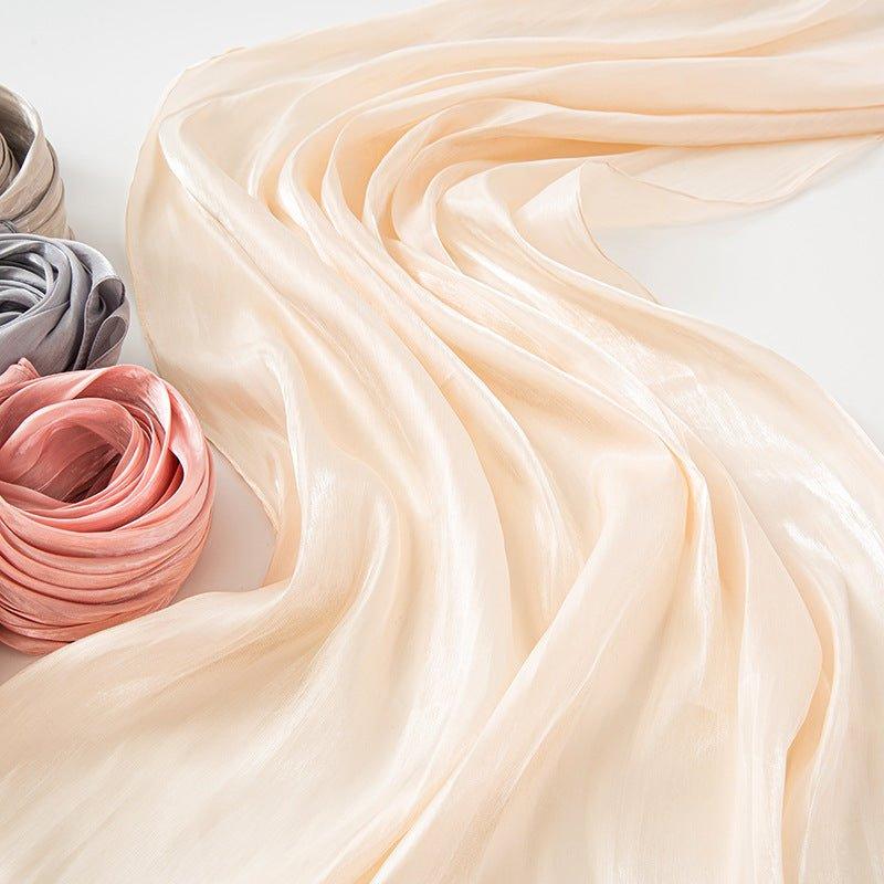 Solid Color Thin Plain Satin Long Hijab (MH051) - SJB-DIAMOND ELITES