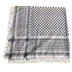 MH052 Four-Sided Fringed  Keffiyeh Square Hijab - SJB-DIAMOND ELITES