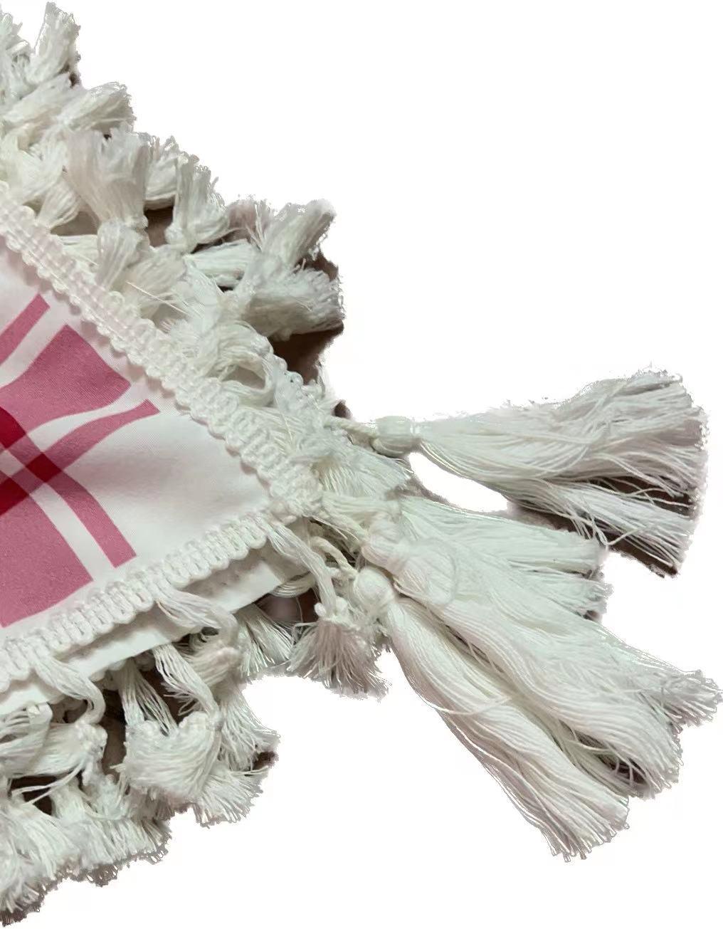 MH052 Four-Sided Fringed  Keffiyeh Square Hijab - SJB-DIAMOND ELITES