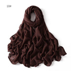 MH054 Rayon Solid Color Wide Brim Hijab - SJB-DIAMOND ELITES