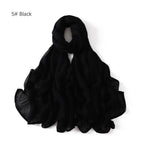 MH054 Rayon Solid Color Wide Brim Hijab - SJB-DIAMOND ELITES