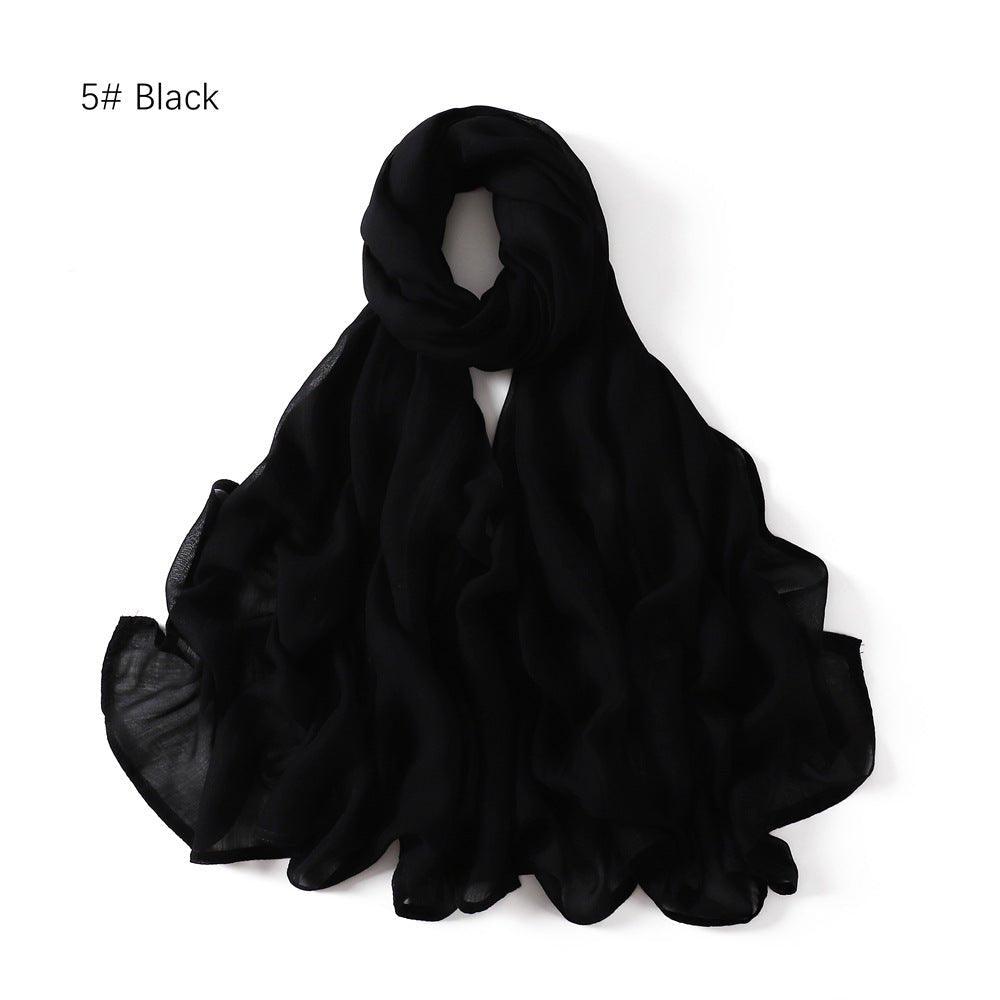 MH054 Rayon Solid Color Wide Brim Hijab - SJB-DIAMOND ELITES