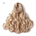 MH054 Rayon Solid Color Wide Brim Hijab - SJB-DIAMOND ELITES