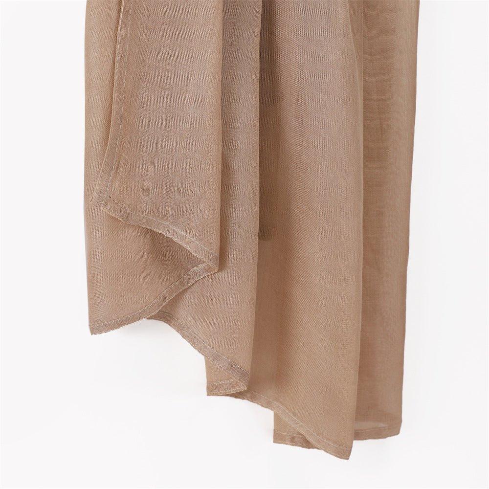 MH054 Rayon Solid Color Wide Brim Hijab - SJB-DIAMOND ELITES