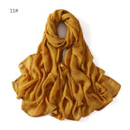 MH054 Rayon Solid Color Wide Brim Hijab - SJB-DIAMOND ELITES