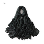 MH054 Rayon Solid Color Wide Brim Hijab - SJB-DIAMOND ELITES