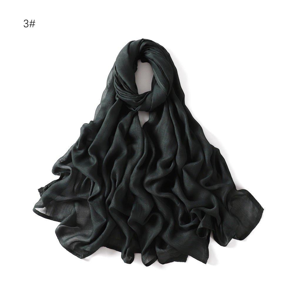 MH054 Rayon Solid Color Wide Brim Hijab - SJB-DIAMOND ELITES