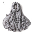 MH054 Rayon Solid Color Wide Brim Hijab - SJB-DIAMOND ELITES