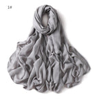MH054 Rayon Solid Color Wide Brim Hijab - SJB-DIAMOND ELITES