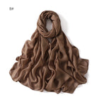 MH054 Rayon Solid Color Wide Brim Hijab - SJB-DIAMOND ELITES