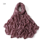 MH054 Rayon Solid Color Wide Brim Hijab - SJB-DIAMOND ELITES