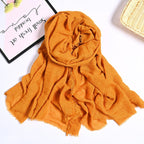 MH055 Encrypted Bubble Wrinkle Solid Color Hijab - SJB-DIAMOND ELITES