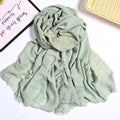 MH055 Encrypted Bubble Wrinkle Solid Color Hijab - SJB-DIAMOND ELITES