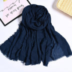 MH055 Encrypted Bubble Wrinkle Solid Color Hijab - SJB-DIAMOND ELITES