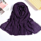 MH055 Encrypted Bubble Wrinkle Solid Color Hijab - SJB-DIAMOND ELITES