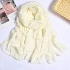 MH055 Encrypted Bubble Wrinkle Solid Color Hijab - SJB-DIAMOND ELITES