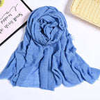 MH055 Encrypted Bubble Wrinkle Solid Color Hijab - SJB-DIAMOND ELITES