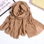 MH055 Encrypted Bubble Wrinkle Solid Color Hijab - SJB-DIAMOND ELITES