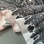 MH058 Cashew Printed Cotton And Linen Thin Hijab - SJB-DIAMOND ELITES