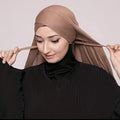 MH059 Solid Color Single Layer Cross Stretch Hijab - SJB-DIAMOND ELITES