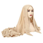 MH059 Solid Color Single Layer Cross Stretch Hijab - SJB-DIAMOND ELITES