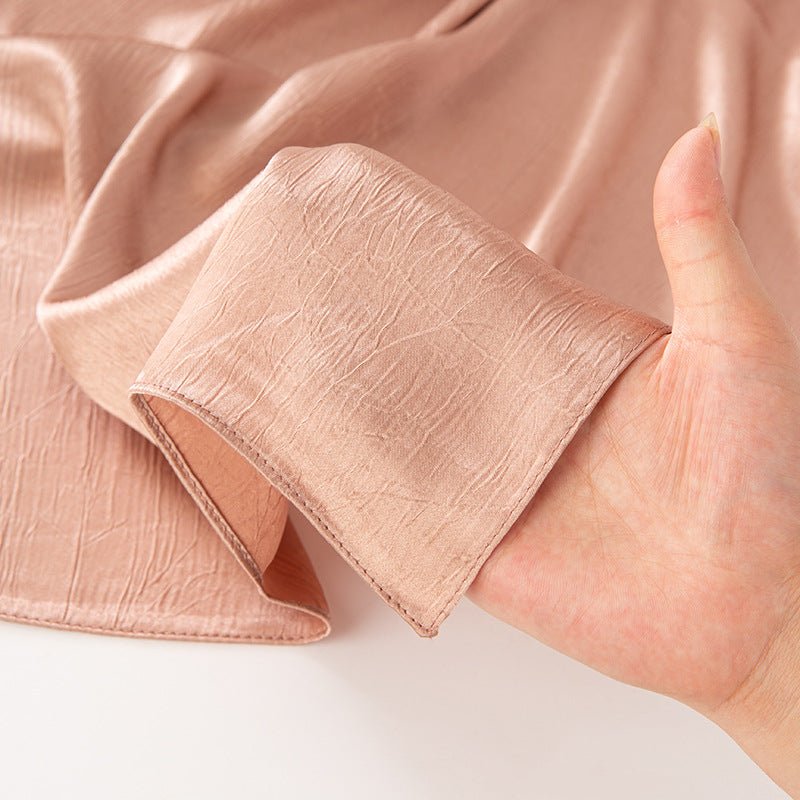 MH065 Bark Wrinkled Glossy Satin Imitation Silk - SJB-DIAMOND ELITES