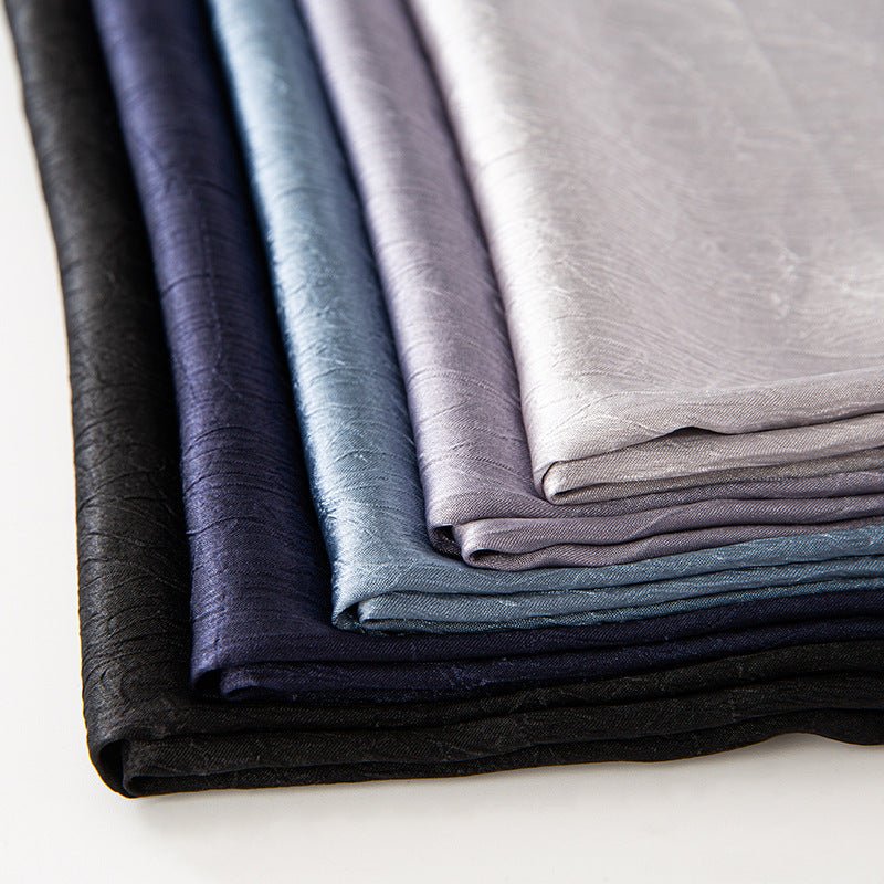 MH065 Bark Wrinkled Glossy Satin Imitation Silk - SJB-DIAMOND ELITES