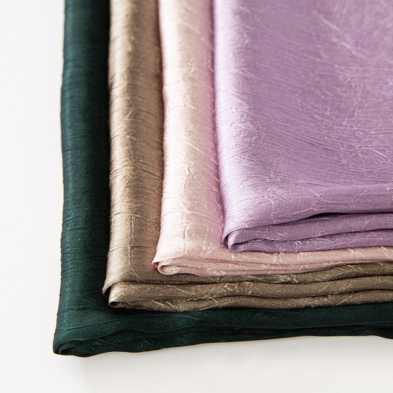 MH065 Bark Wrinkled Glossy Satin Imitation Silk - SJB-DIAMOND ELITES