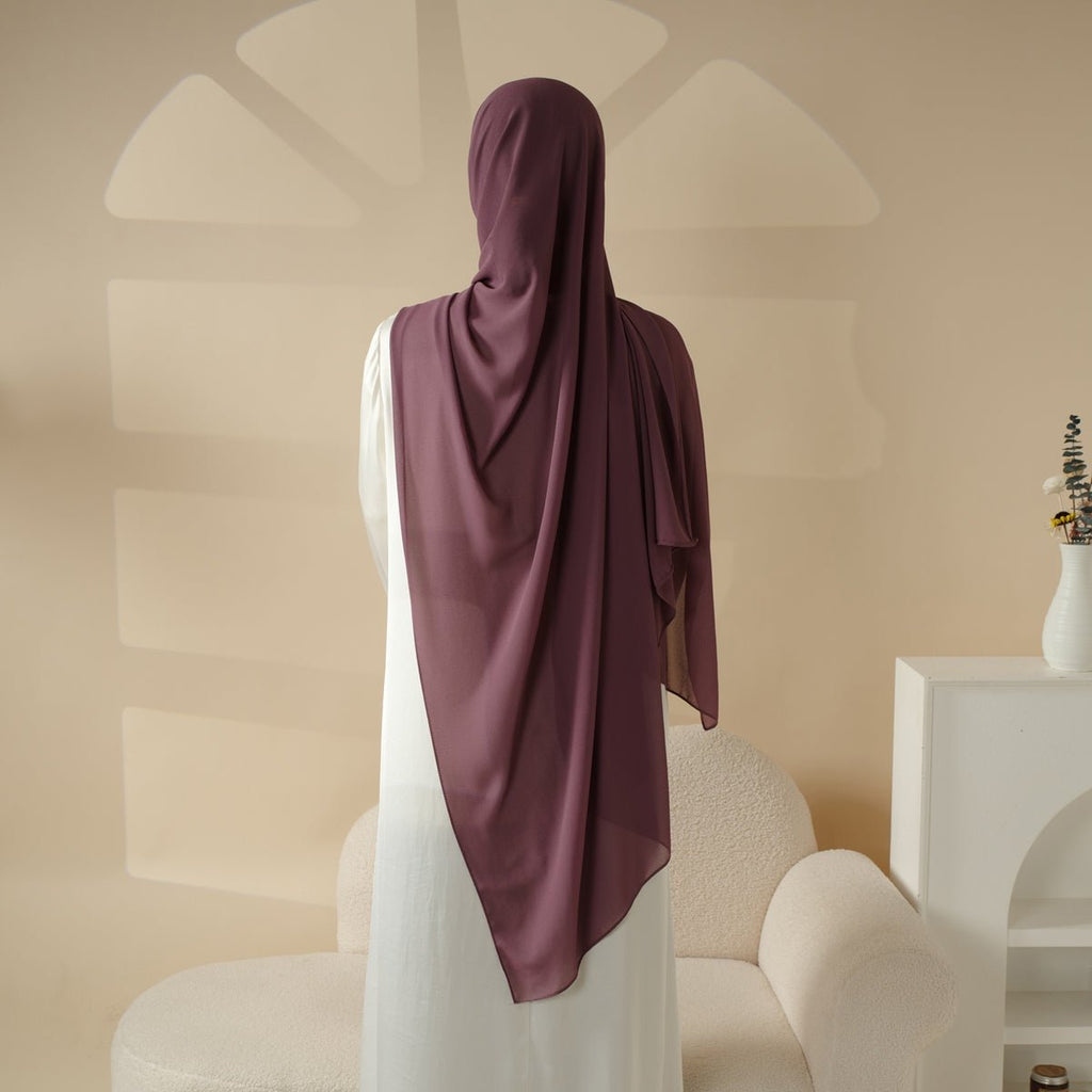 Plain Chiffon Shawl, Extra Fine Chiffon Hijab (MH067) - SJB-DIAMOND ELITES