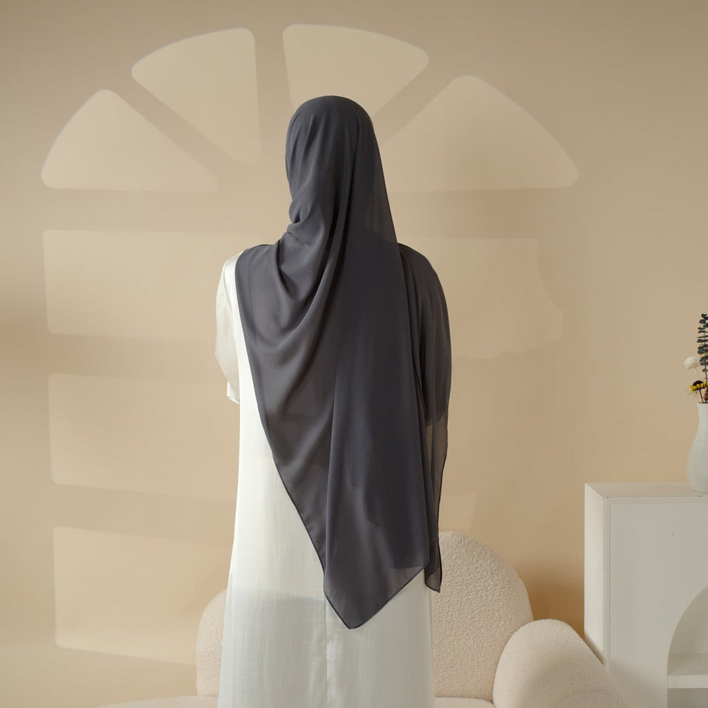 Plain Chiffon Shawl, Extra Fine Chiffon Hijab (MH067) - SJB-DIAMOND ELITES