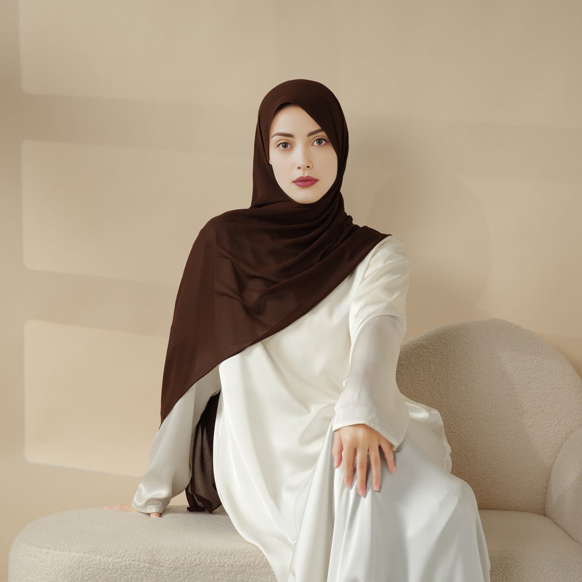 Plain Chiffon Shawl, Extra Fine Chiffon Hijab (MH067) - SJB-DIAMOND ELITES