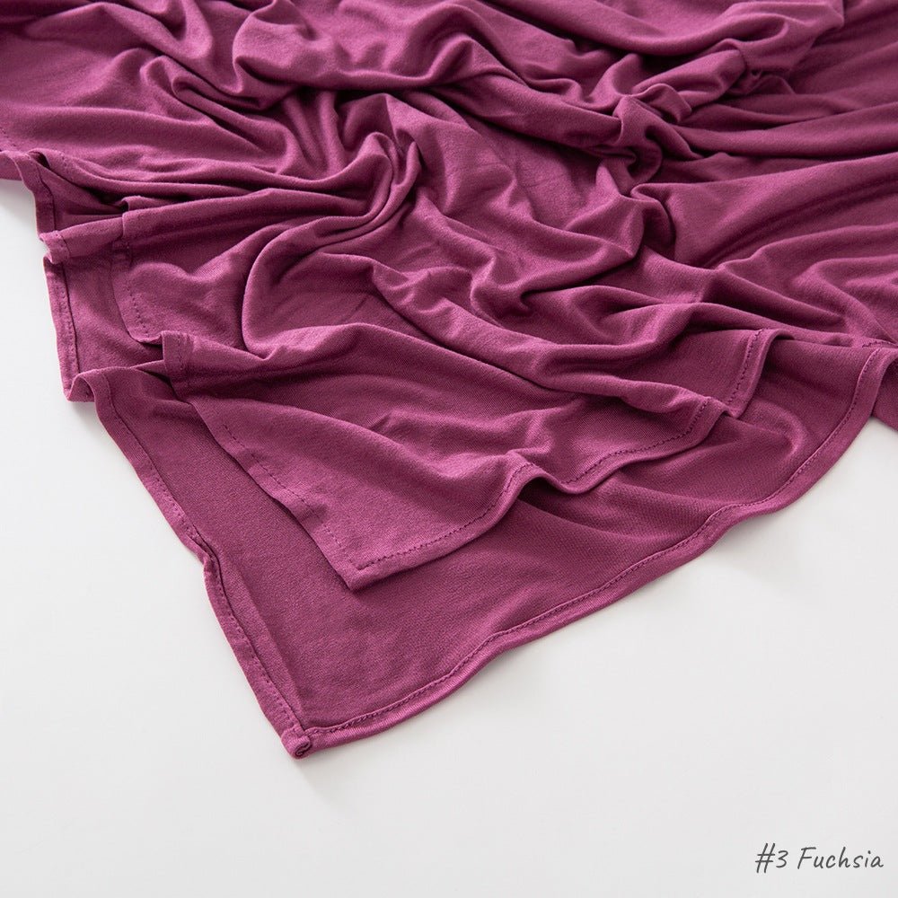 High Quality Right Angle Curled Modal Mercerized Cotton Breathable Hijab(MH068) - SJB-DIAMOND ELITES