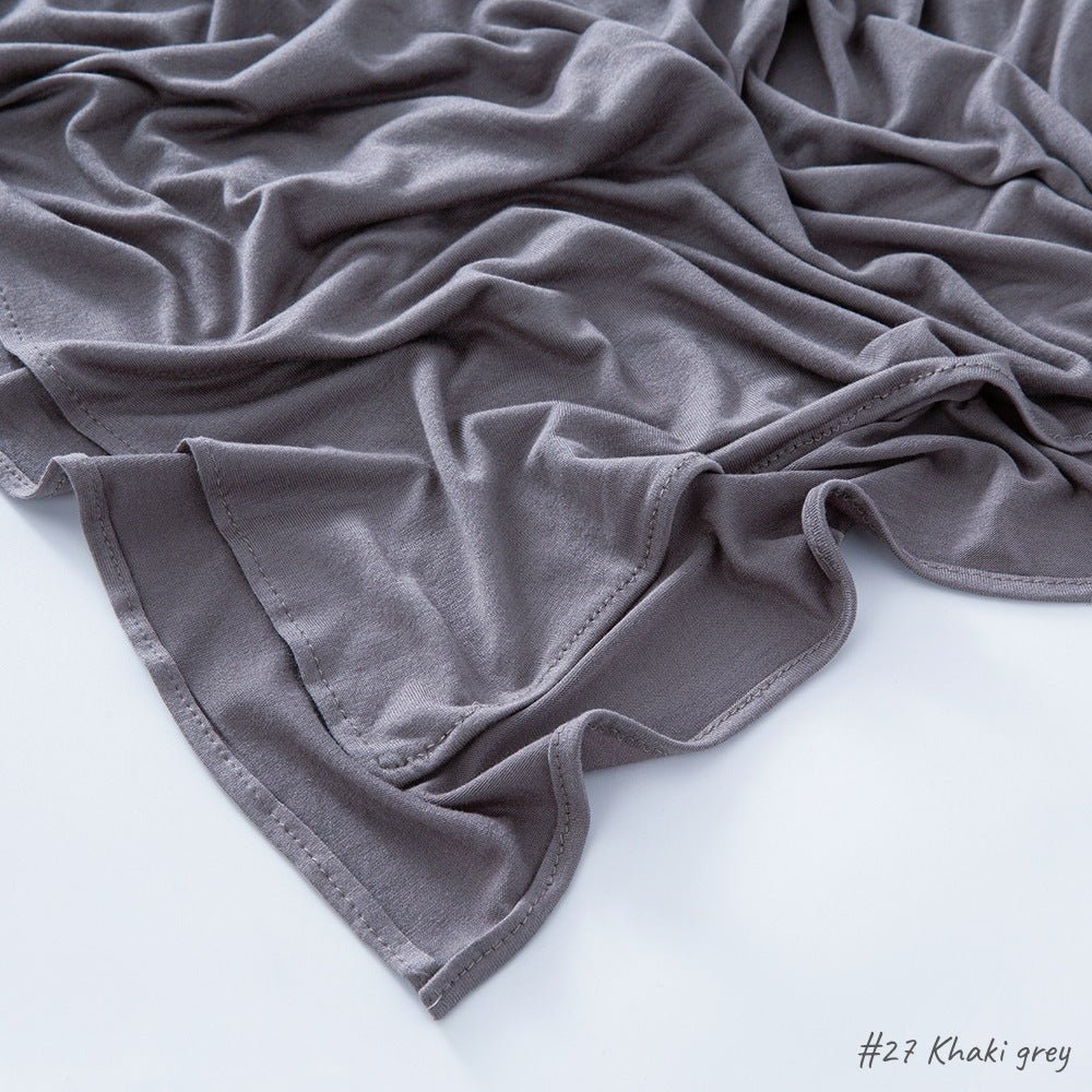 High Quality Right Angle Curled Modal Mercerized Cotton Breathable Hijab(MH068) - SJB-DIAMOND ELITES